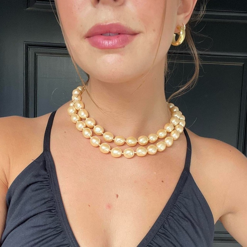 Vintage Marvella Single Strand faux Pearl Necklace